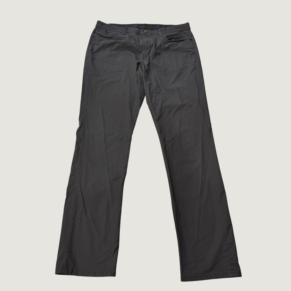 Weatherproof Vintage Mens Tech Pants 36x34 Gray Stretch Performance Straight Leg